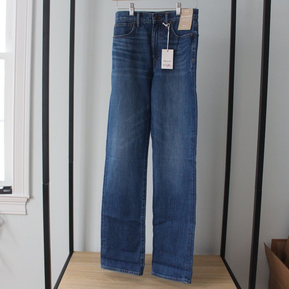 NWT - Madewell Medium Wash Straight Leg Jeans